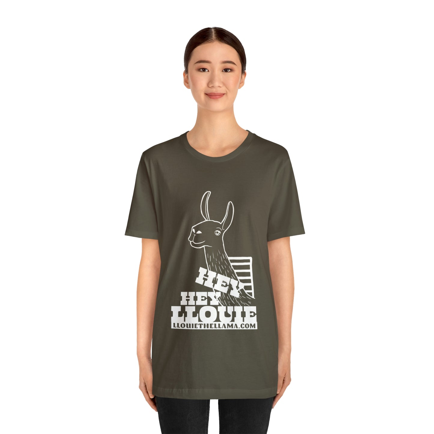 OFFICIAL Hey Hey Llouie T-Shirt (White Print)