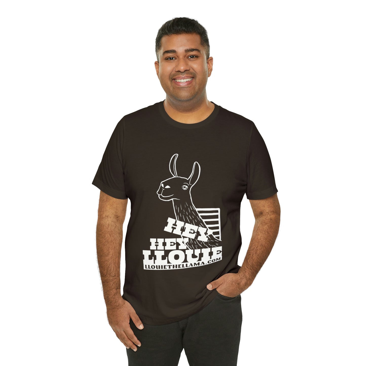 OFFICIAL Hey Hey Llouie T-Shirt (White Print)