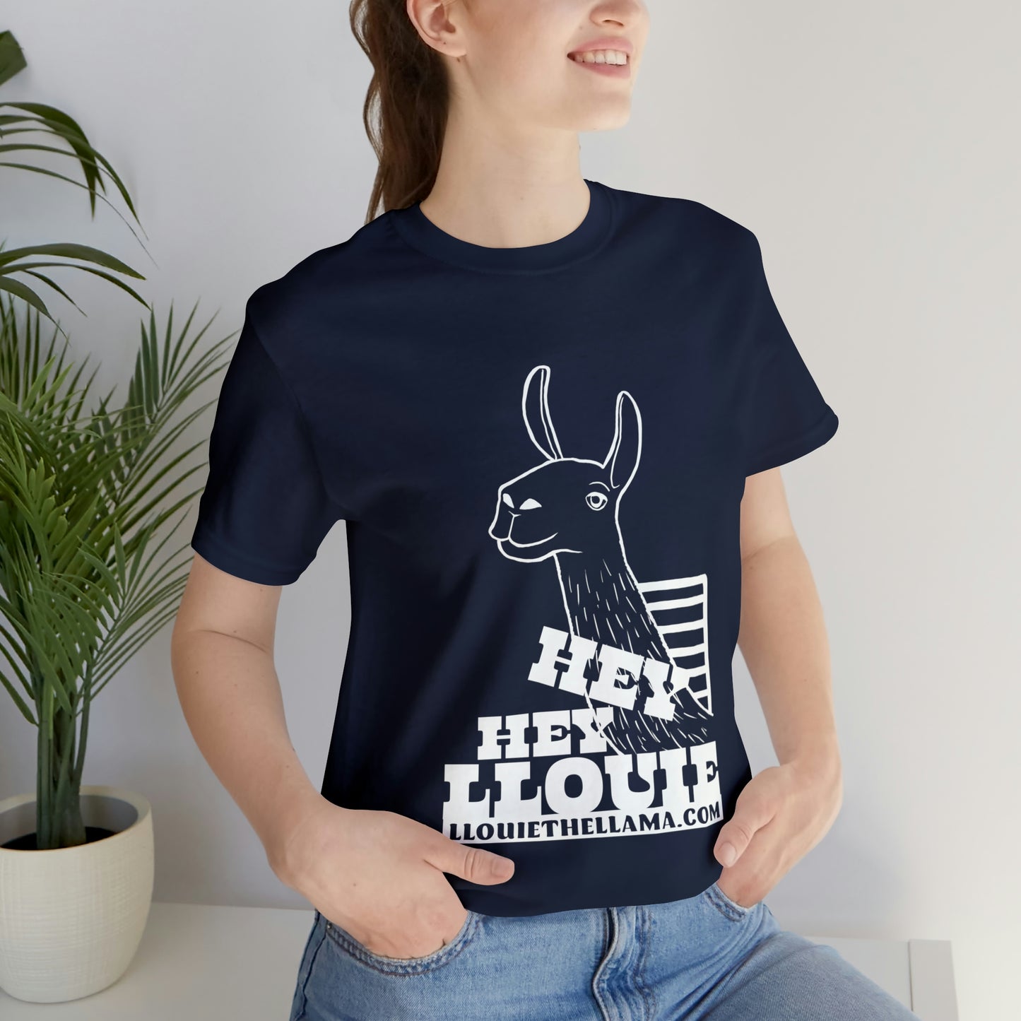OFFICIAL Hey Hey Llouie T-Shirt (White Print)