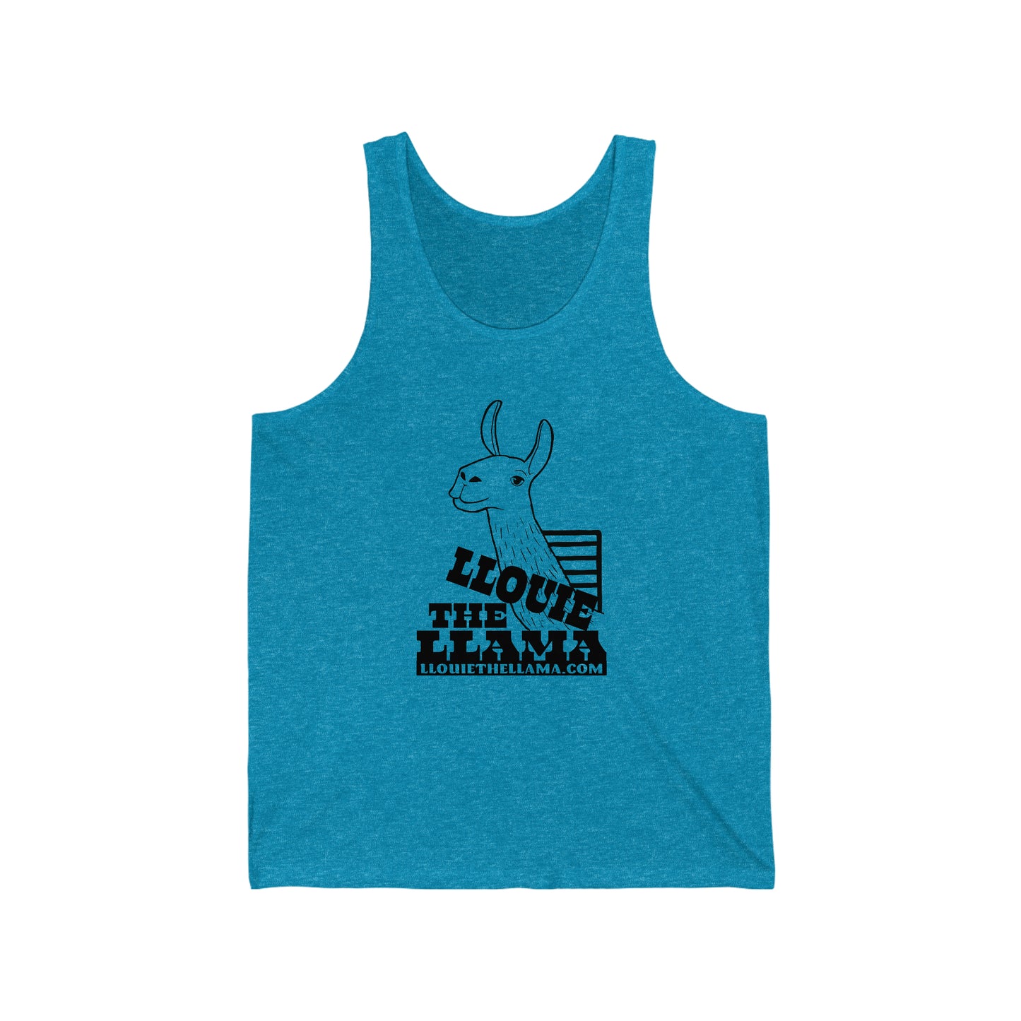 Llouie The Llama Tank (Black Print)