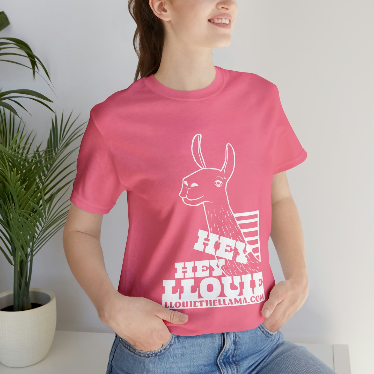 OFFICIAL Hey Hey Llouie T-Shirt (White Print)