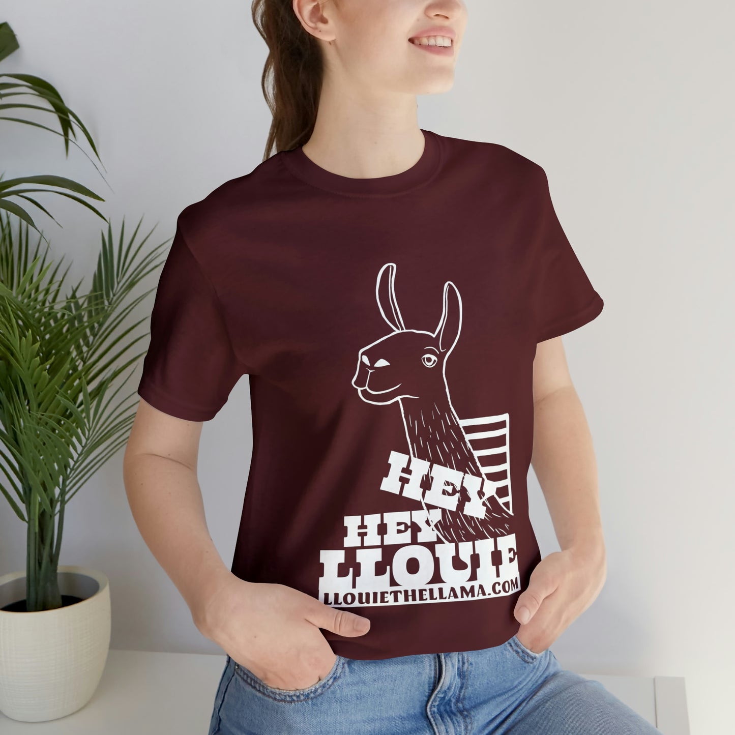 OFFICIAL Hey Hey Llouie T-Shirt (White Print)