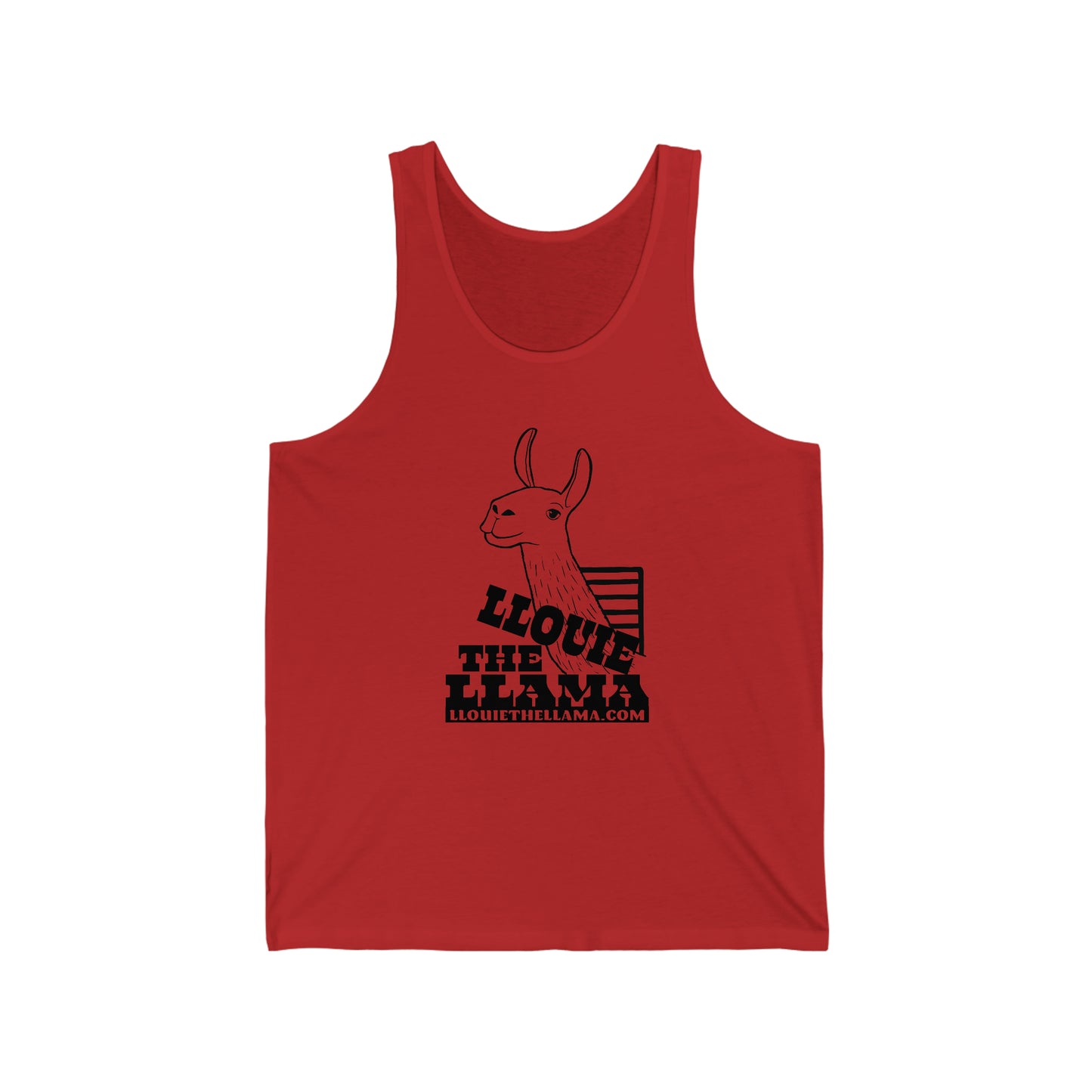 Llouie The Llama Tank (Black Print)