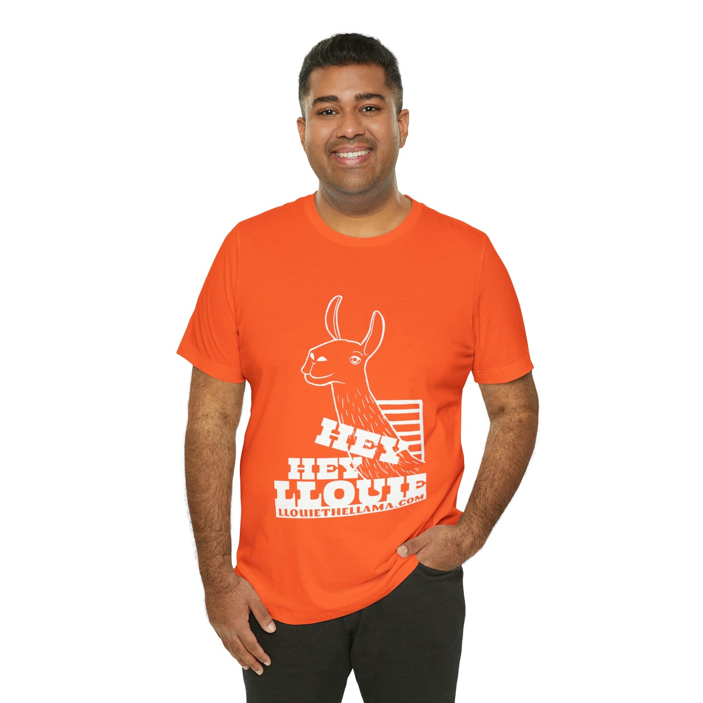 OFFICIAL Hey Hey Llouie T-Shirt (White Print)