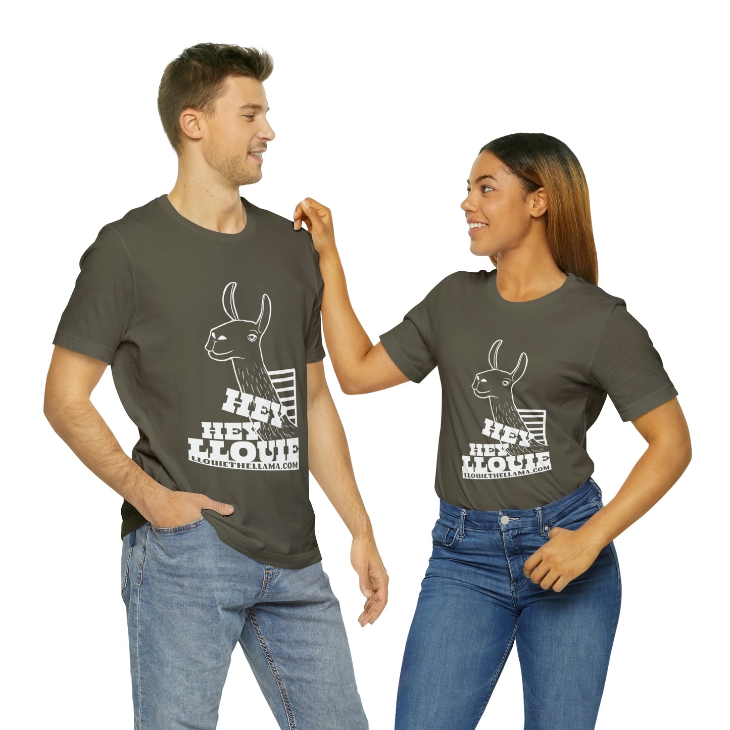 OFFICIAL Hey Hey Llouie T-Shirt (White Print)