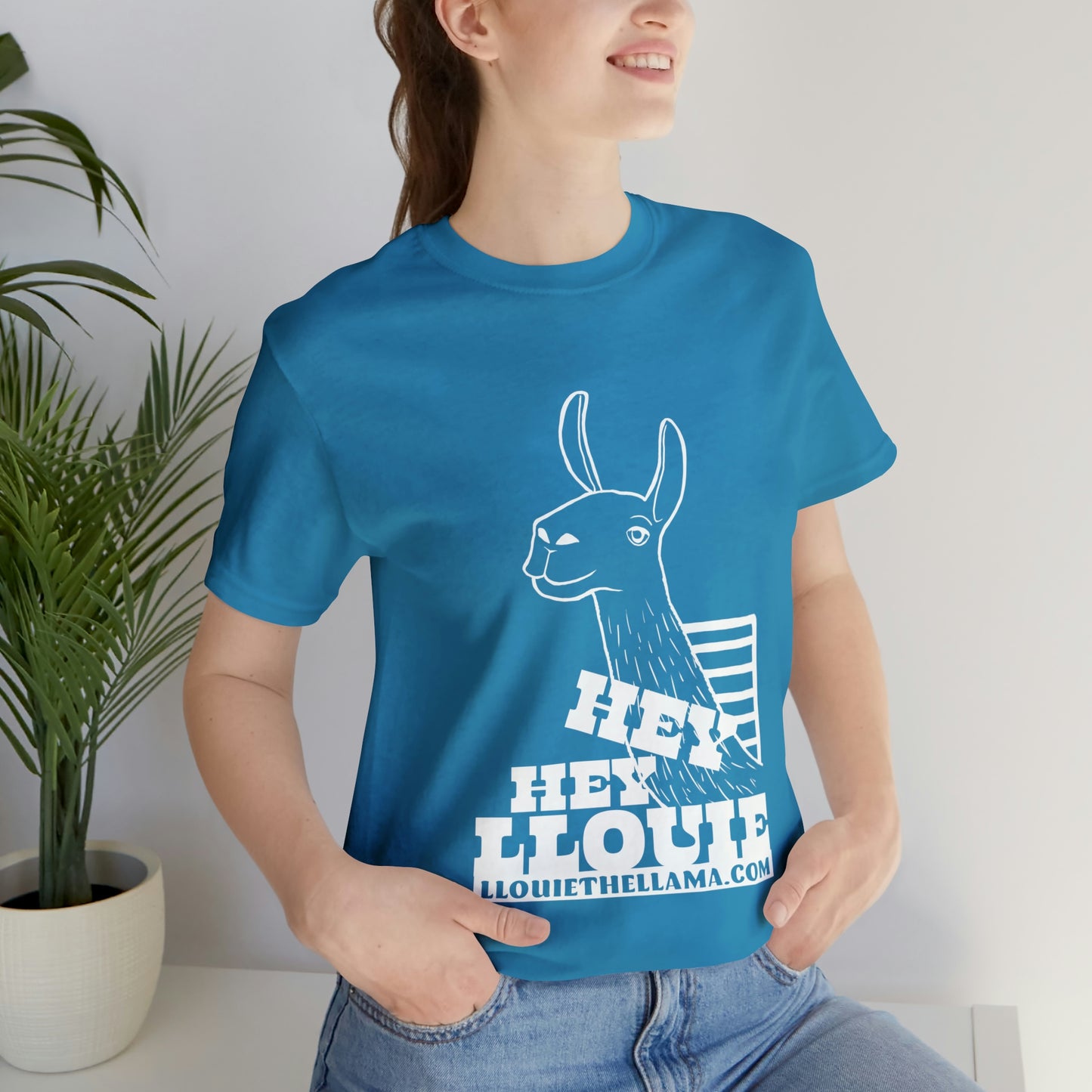 OFFICIAL Hey Hey Llouie T-Shirt (White Print)