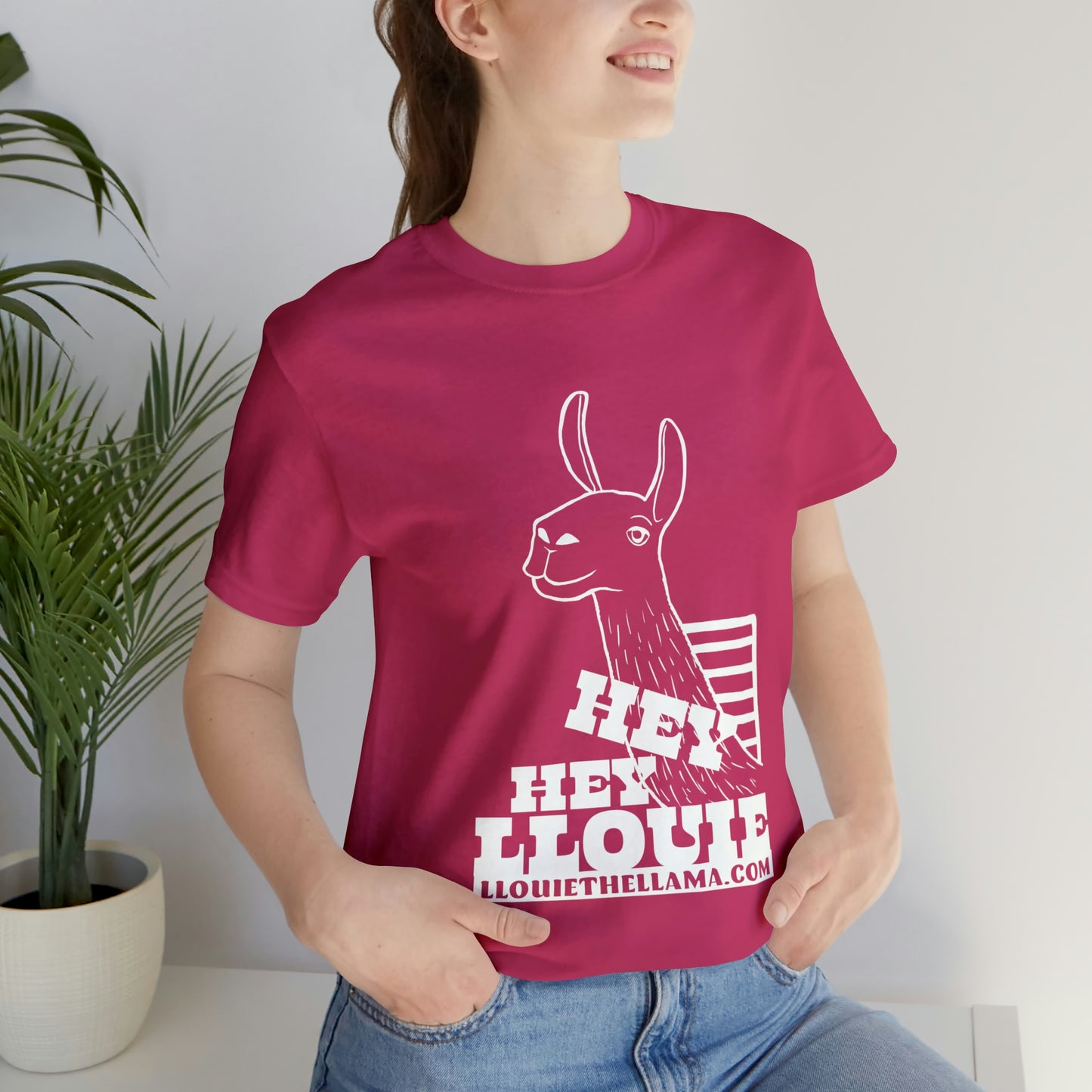 OFFICIAL Hey Hey Llouie T-Shirt (White Print)