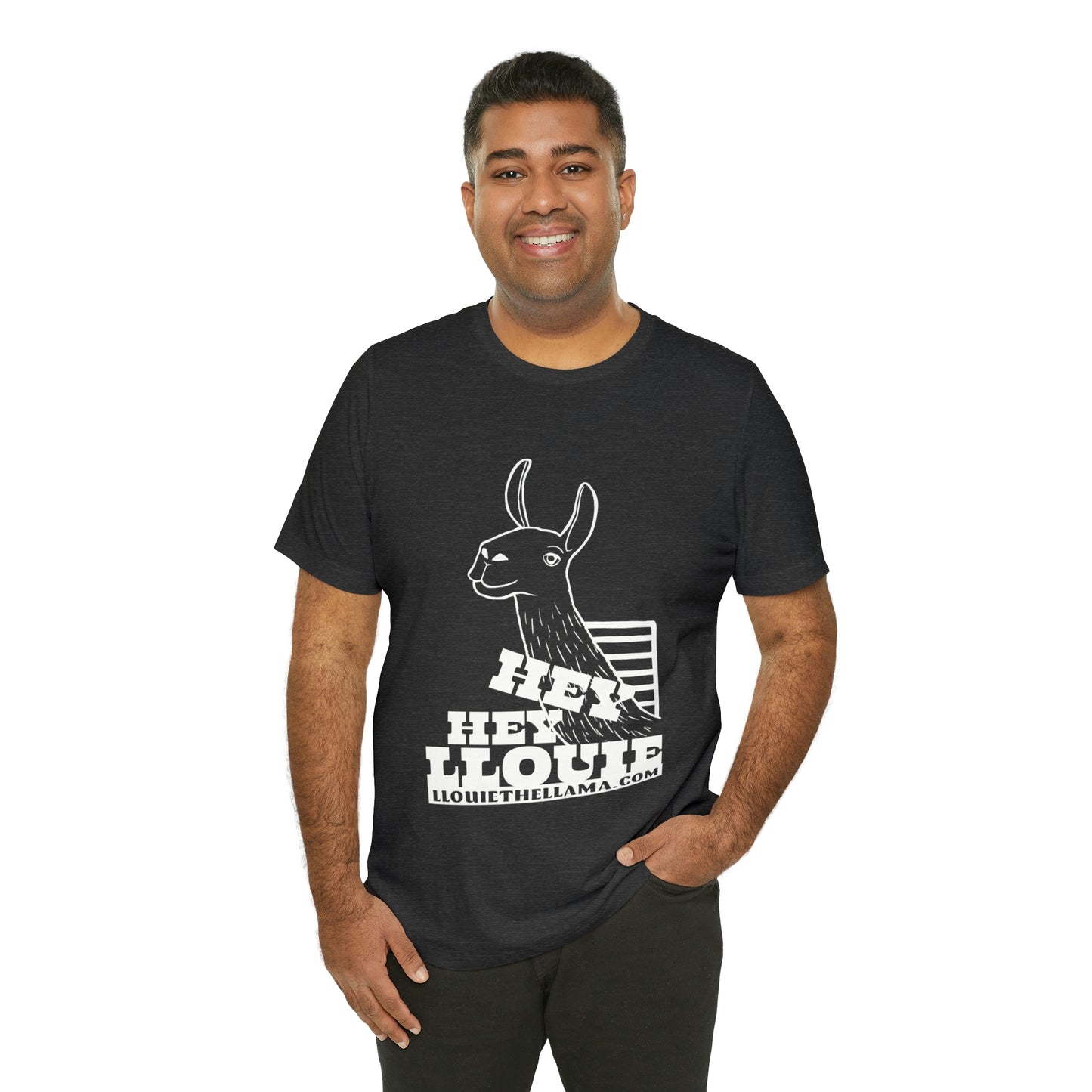 OFFICIAL Hey Hey Llouie T-Shirt (White Print)
