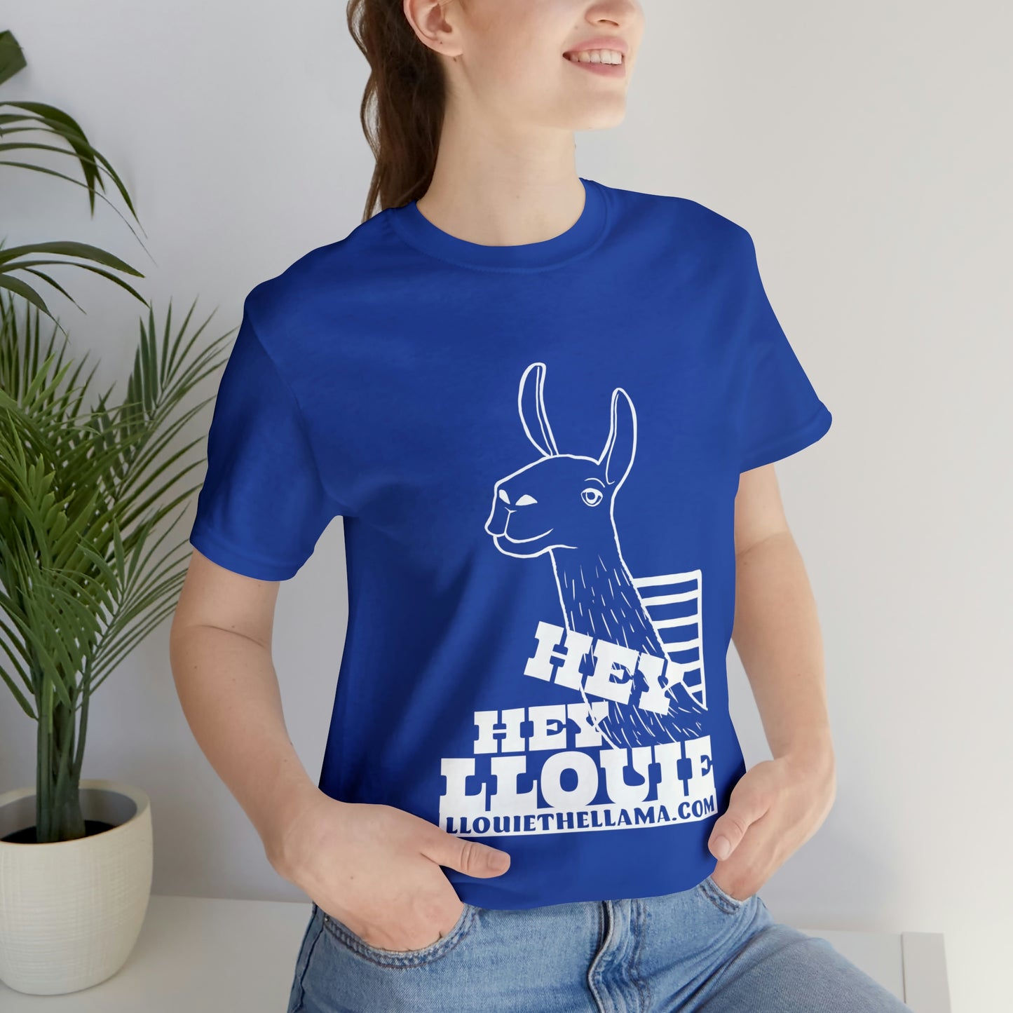 OFFICIAL Hey Hey Llouie T-Shirt (White Print)