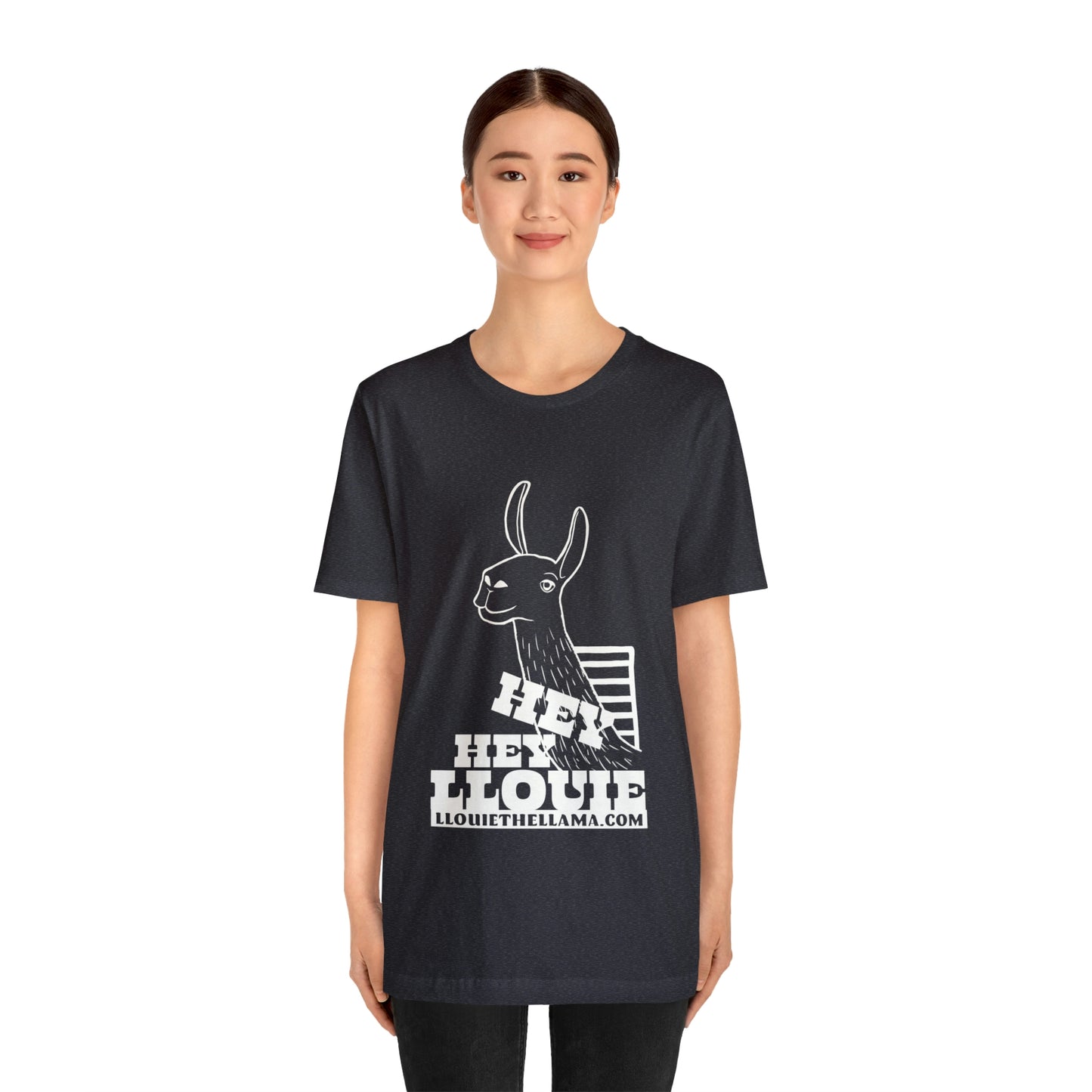 OFFICIAL Hey Hey Llouie T-Shirt (White Print)