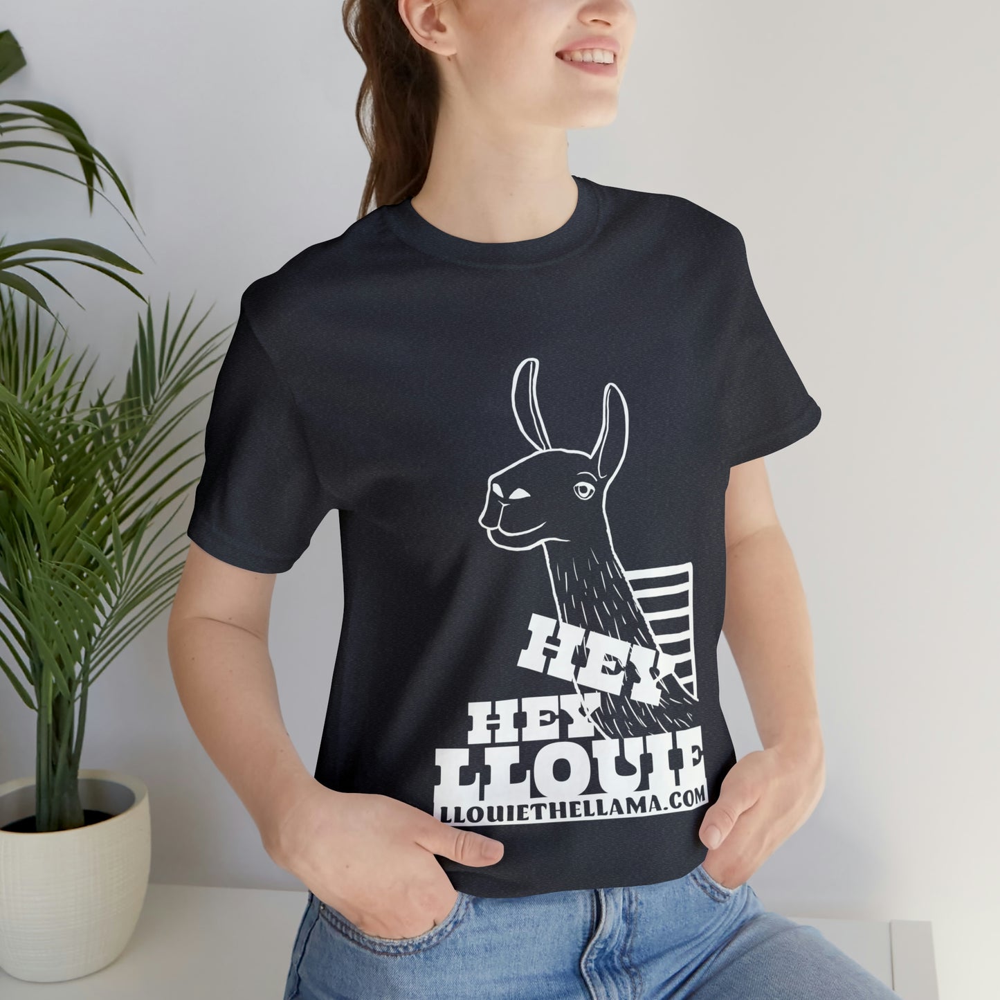 OFFICIAL Hey Hey Llouie T-Shirt (White Print)