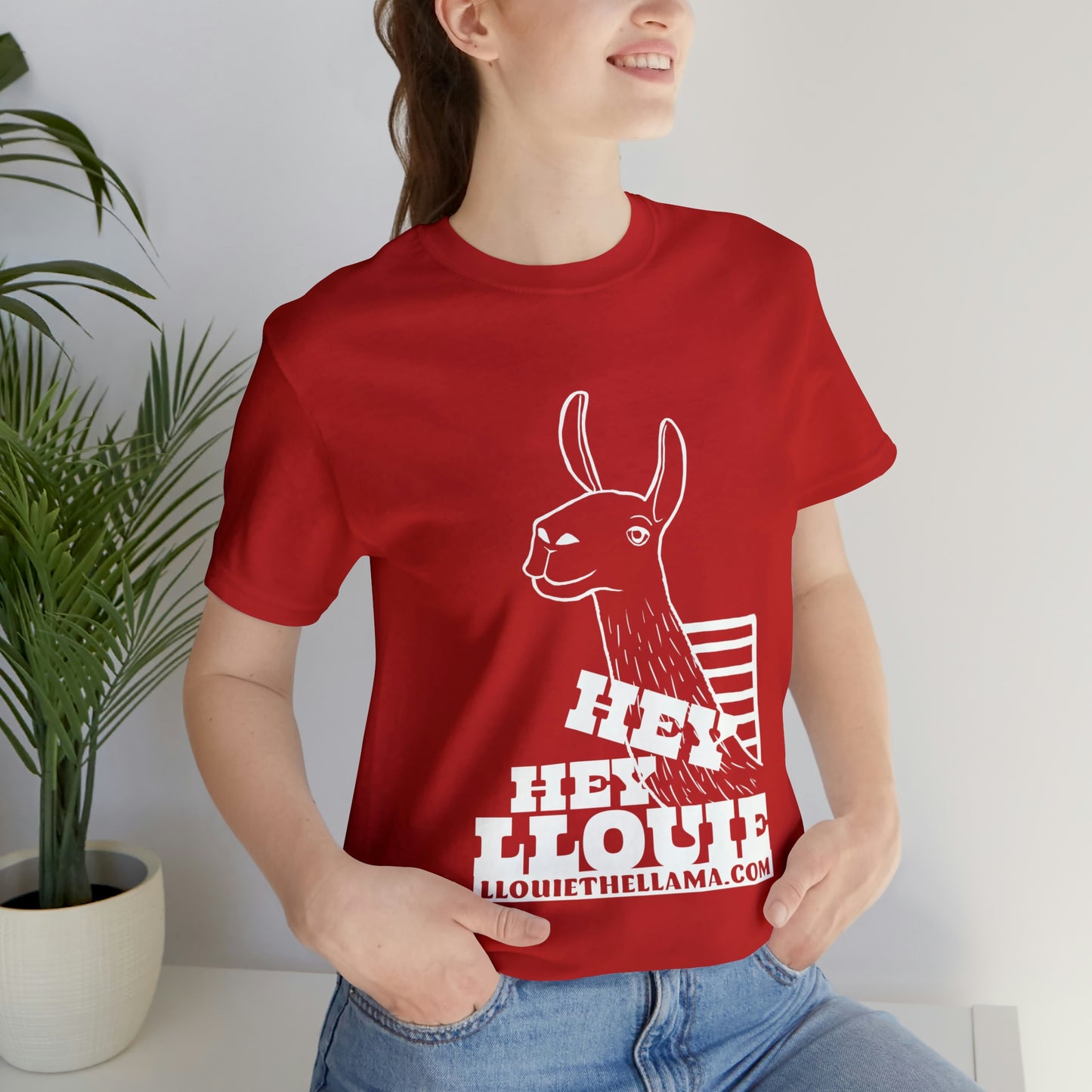 OFFICIAL Hey Hey Llouie T-Shirt (White Print)