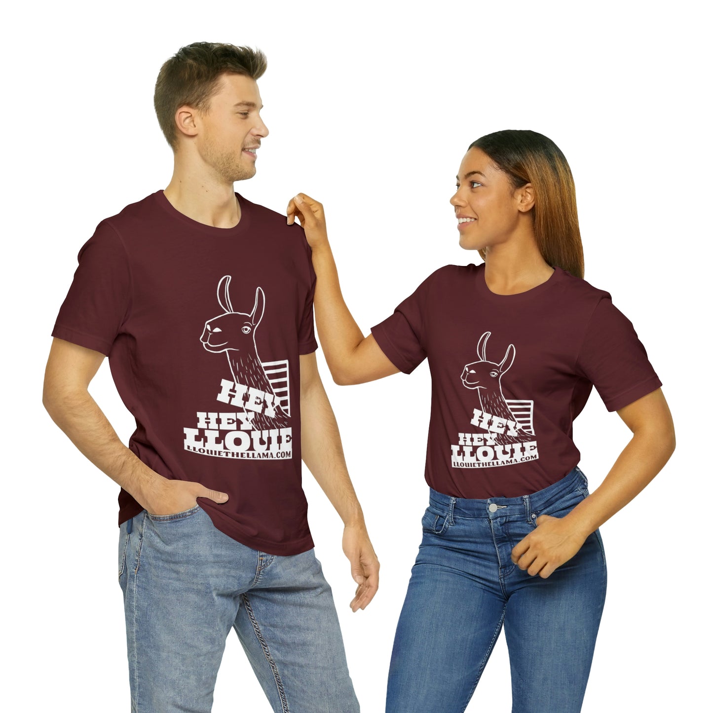 OFFICIAL Hey Hey Llouie T-Shirt (White Print)