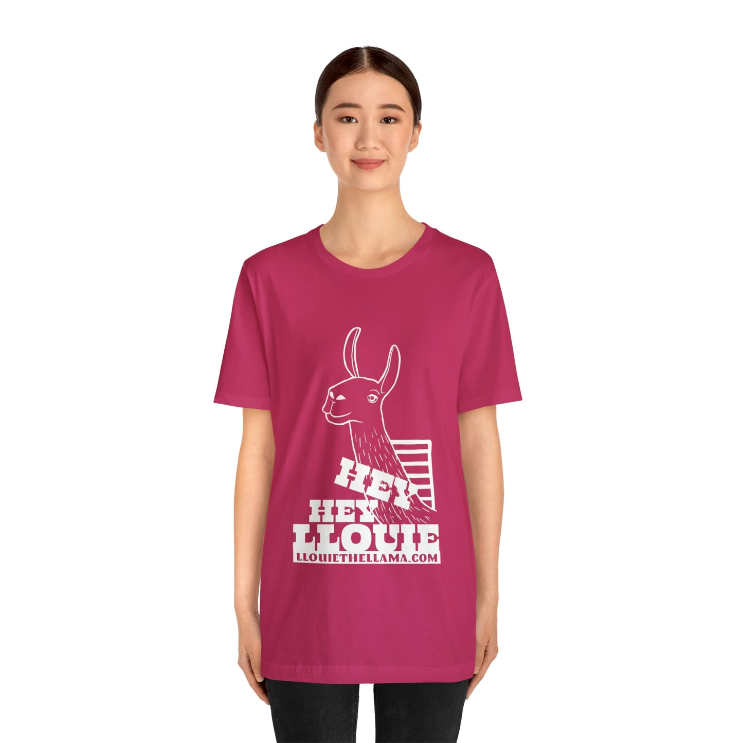 OFFICIAL Hey Hey Llouie T-Shirt (White Print)