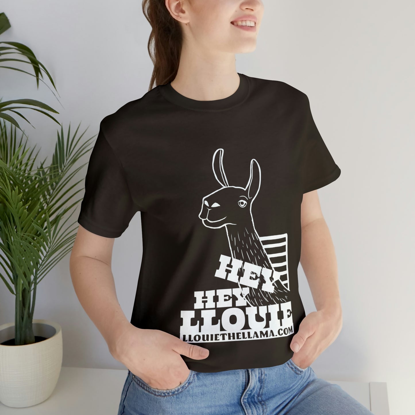 OFFICIAL Hey Hey Llouie T-Shirt (White Print)