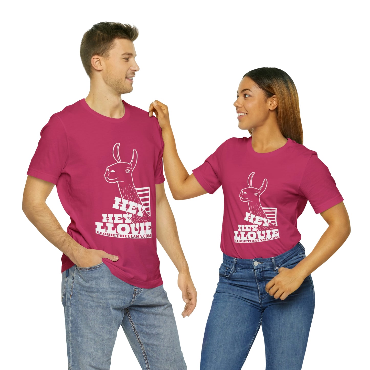 OFFICIAL Hey Hey Llouie T-Shirt (White Print)