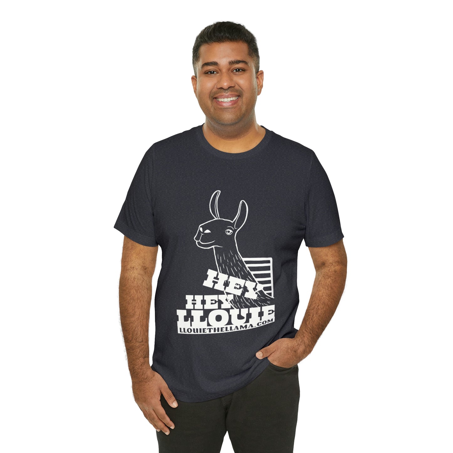OFFICIAL Hey Hey Llouie T-Shirt (White Print)