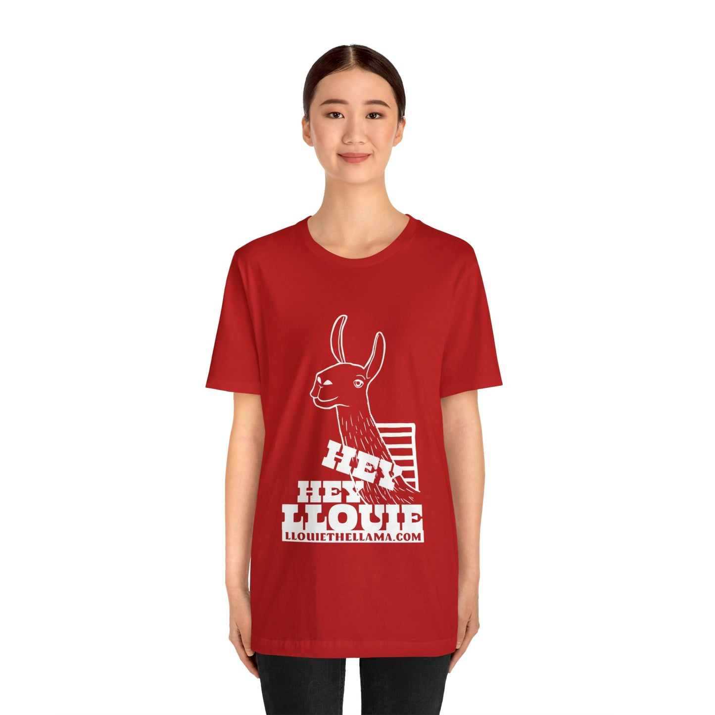 OFFICIAL Hey Hey Llouie T-Shirt (White Print)