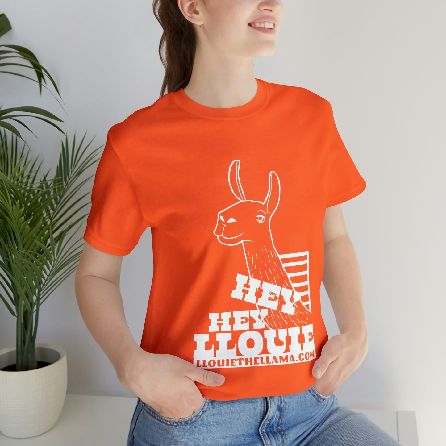 OFFICIAL Hey Hey Llouie T-Shirt (White Print)