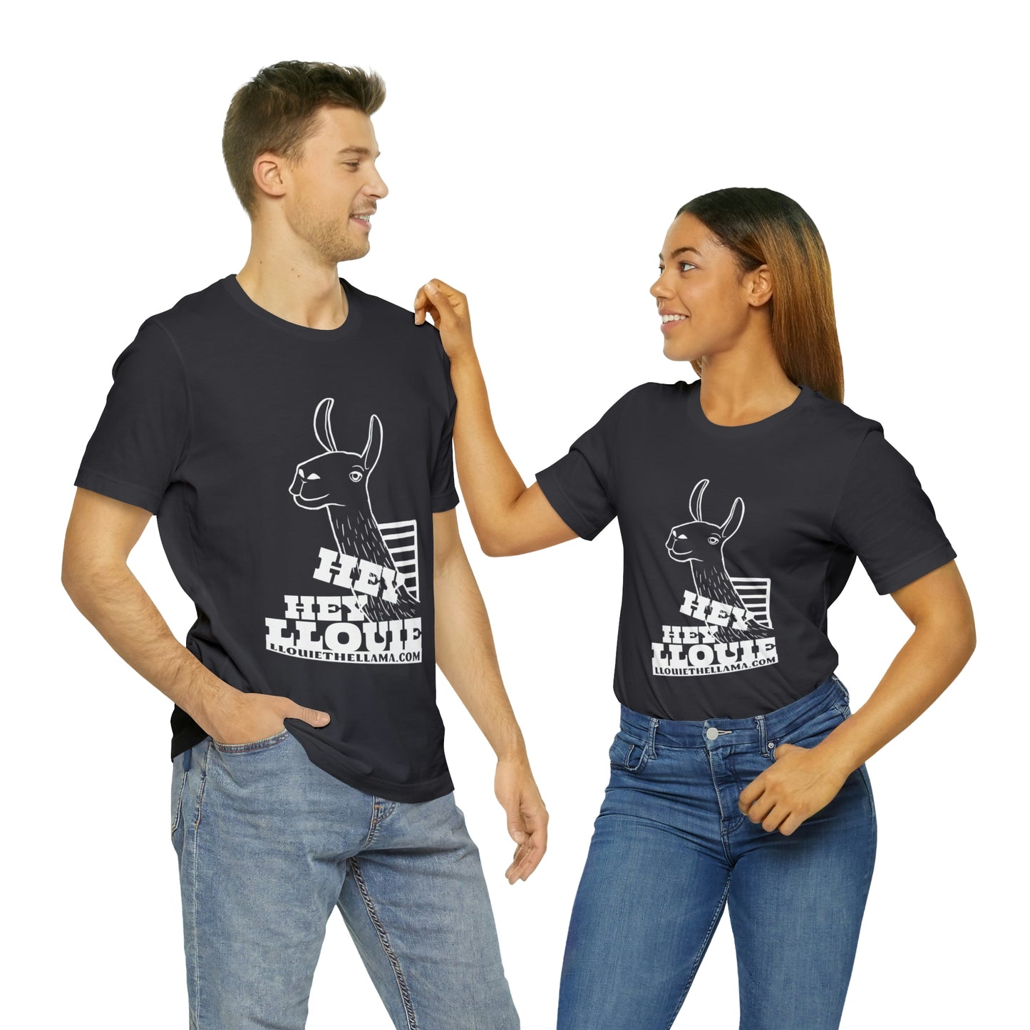 OFFICIAL Hey Hey Llouie T-Shirt (White Print)
