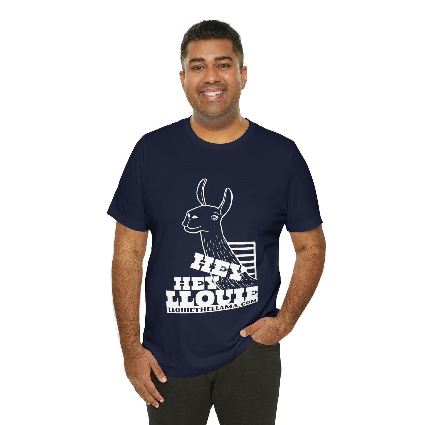 OFFICIAL Hey Hey Llouie T-Shirt (White Print)