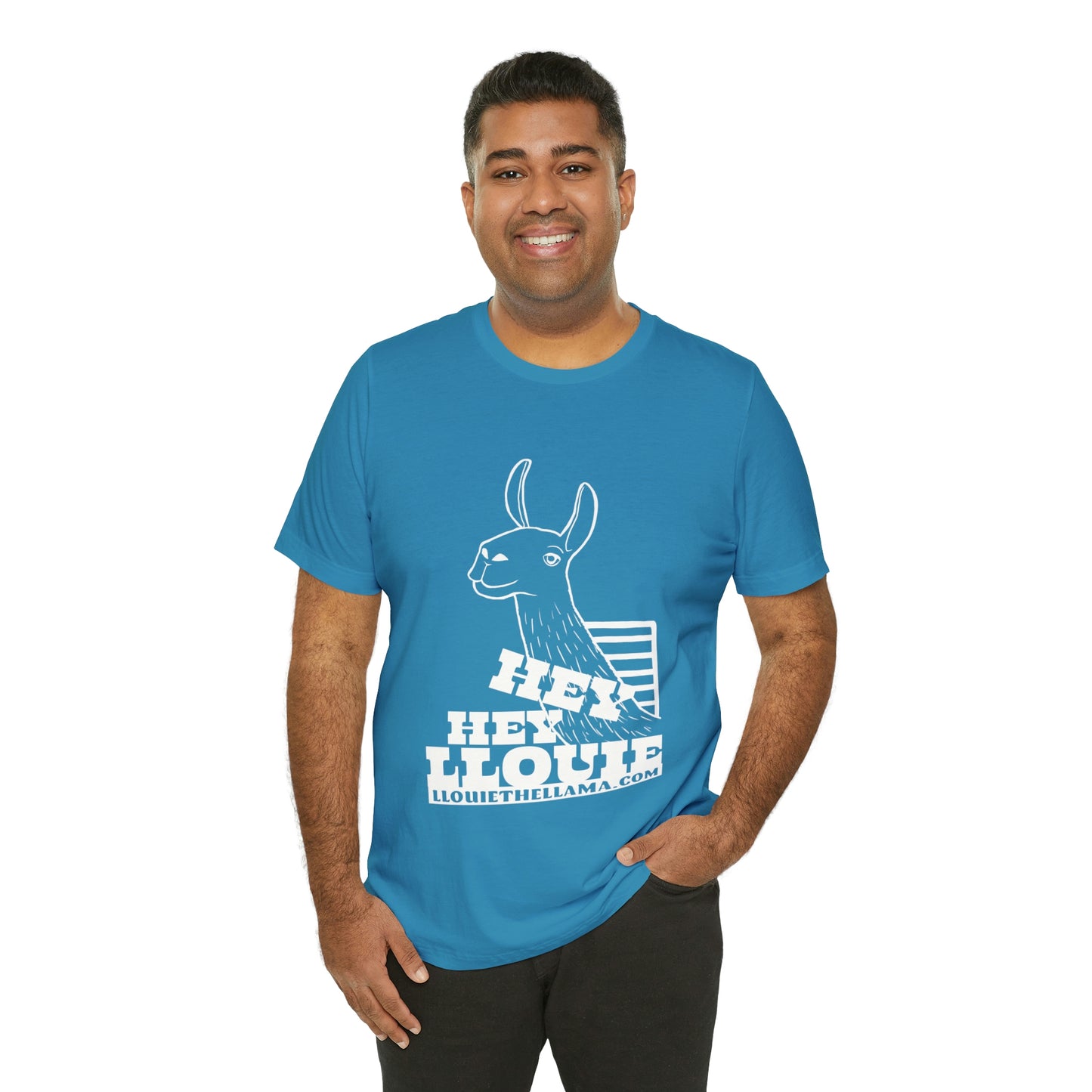 OFFICIAL Hey Hey Llouie T-Shirt (White Print)