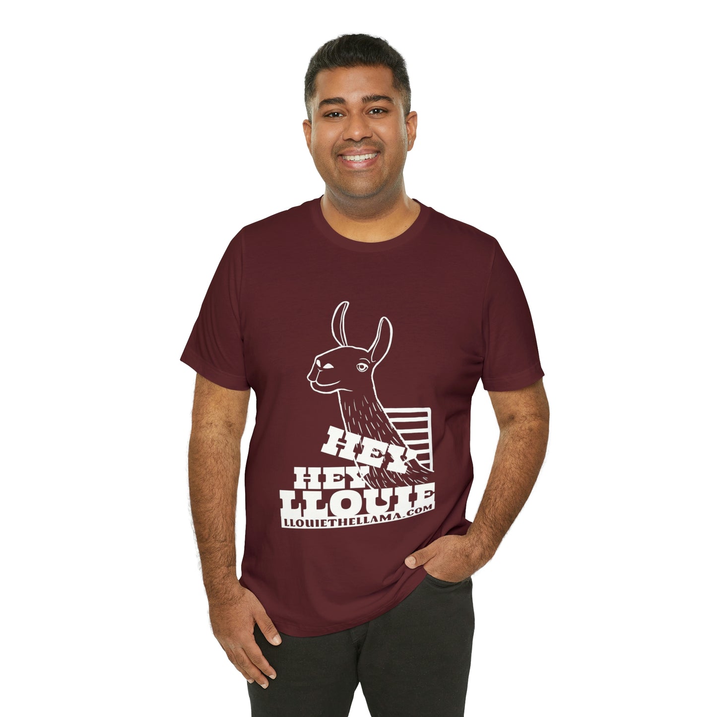 OFFICIAL Hey Hey Llouie T-Shirt (White Print)