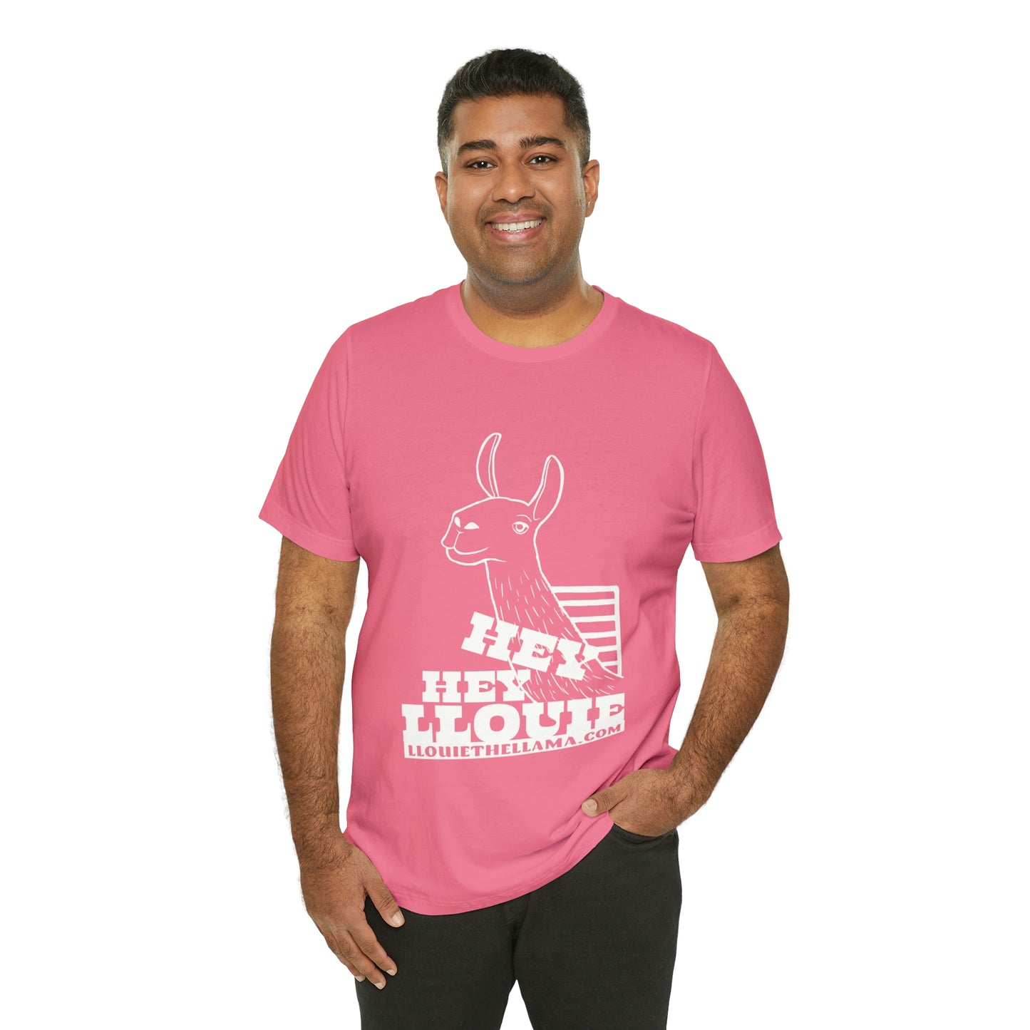 OFFICIAL Hey Hey Llouie T-Shirt (White Print)