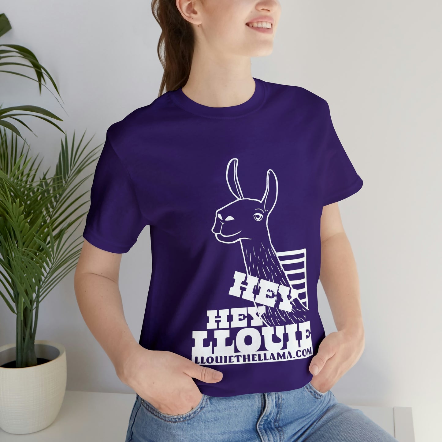 OFFICIAL Hey Hey Llouie T-Shirt (White Print)