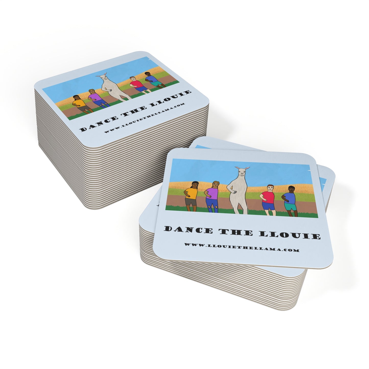 Dance The Llouie Coasters - Fun Party Drink Coasters (50 or 100 pcs)