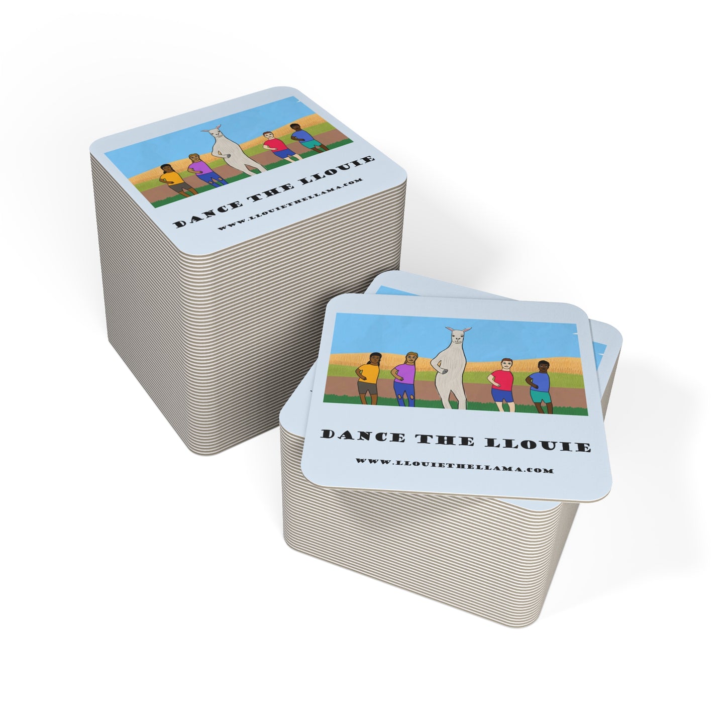 Dance The Llouie Coasters - Fun Party Drink Coasters (50 or 100 pcs)