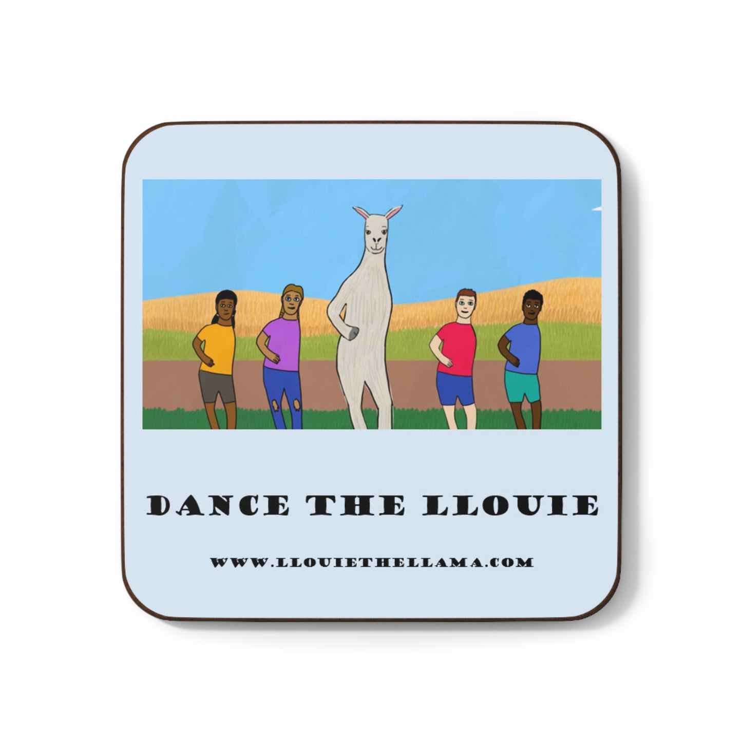 Dance The Llouie Hardboard Coaster - Fun and Quirky Home Décor