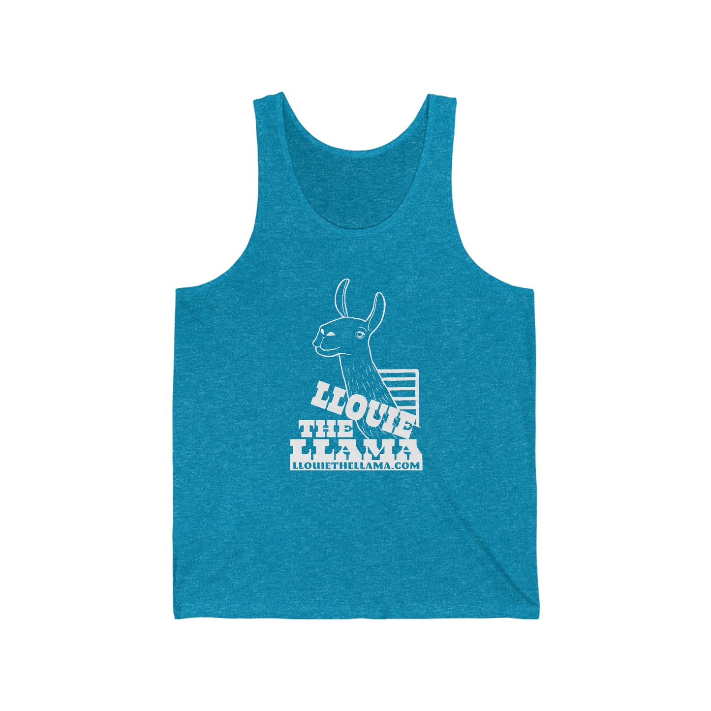 Llouie The Llama Tank (White Print)