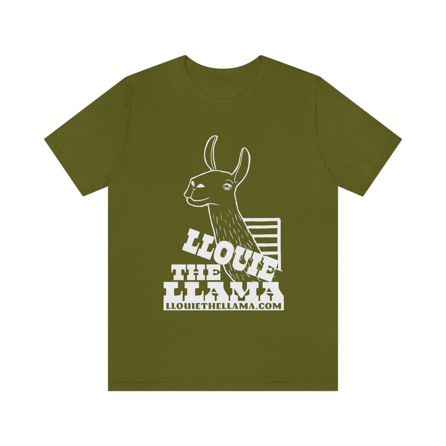 Llouie The Llama T-Shirt (White Print)