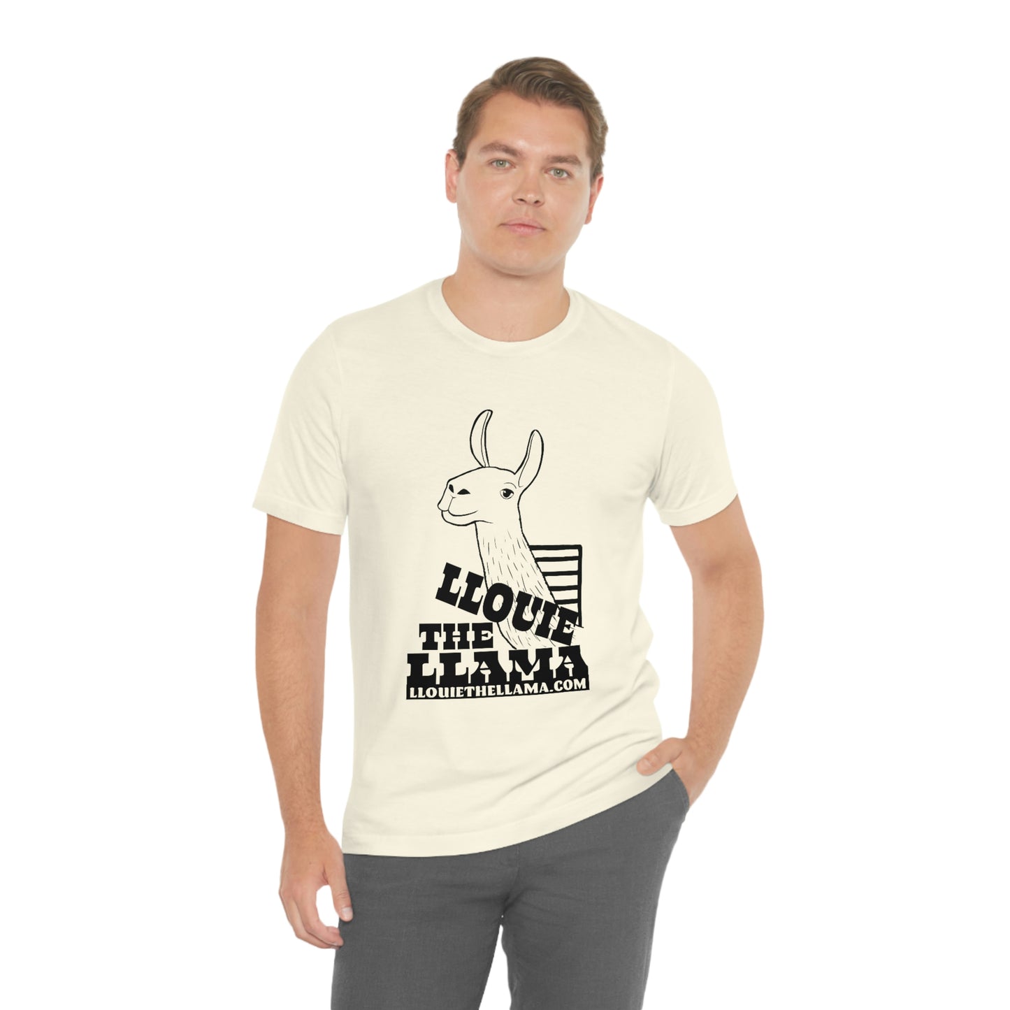 Llouie The Llama T-Shirt (Black Print)