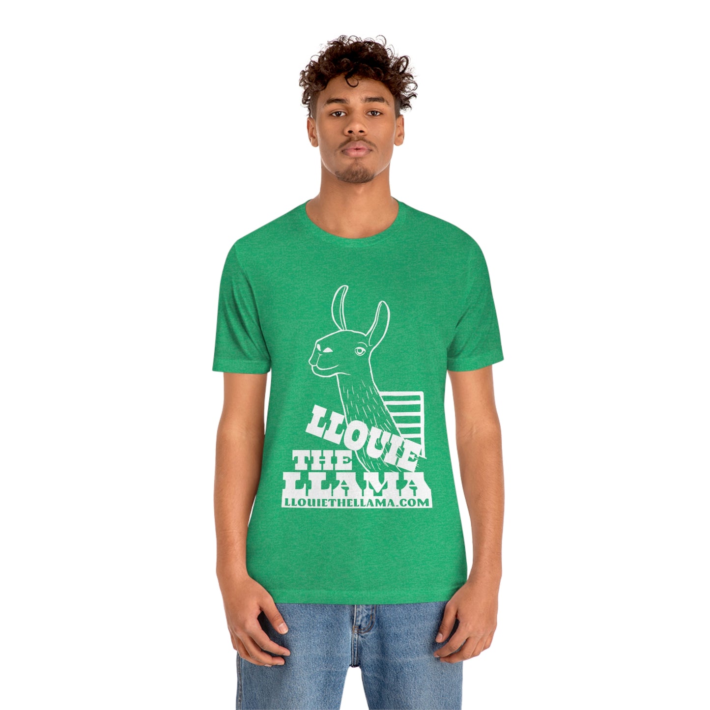 Llouie The Llama T-Shirt (White Print)