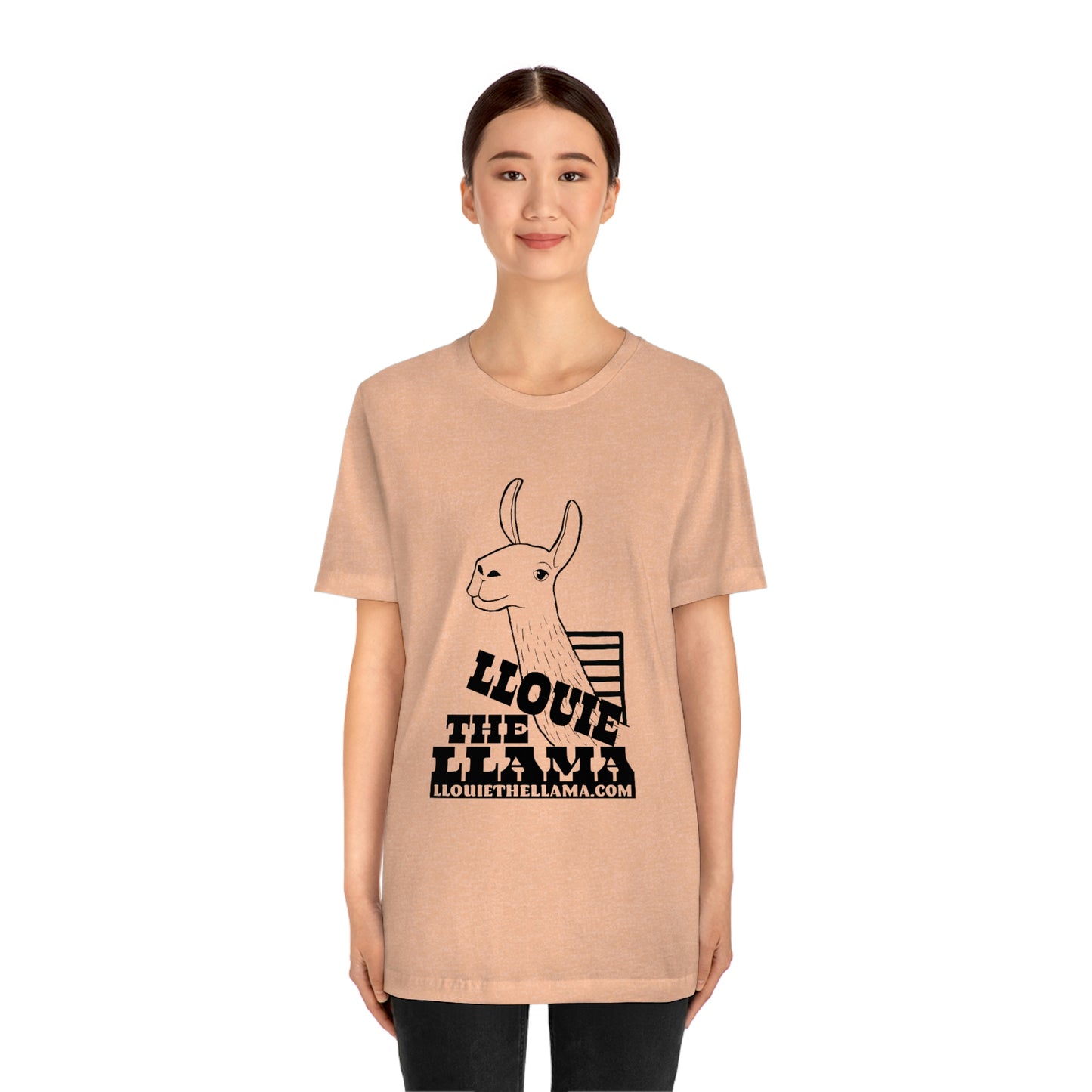 Llouie The Llama T-Shirt (Black Print)