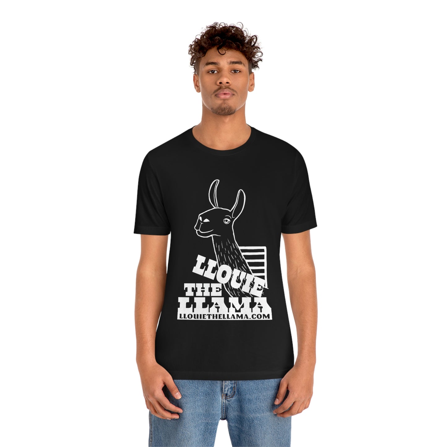 Llouie The Llama T-Shirt (White Print)