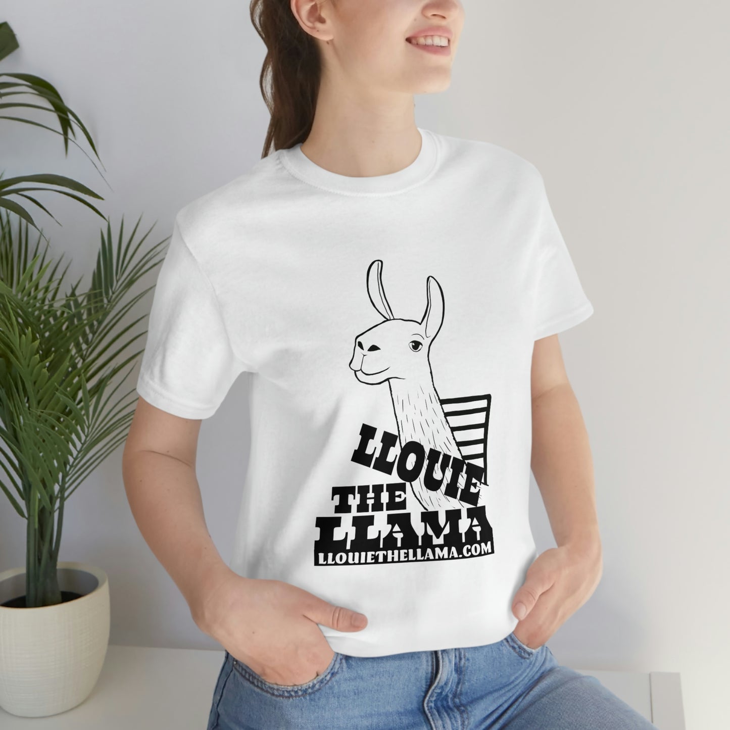 Llouie The Llama T-Shirt (Black Print)