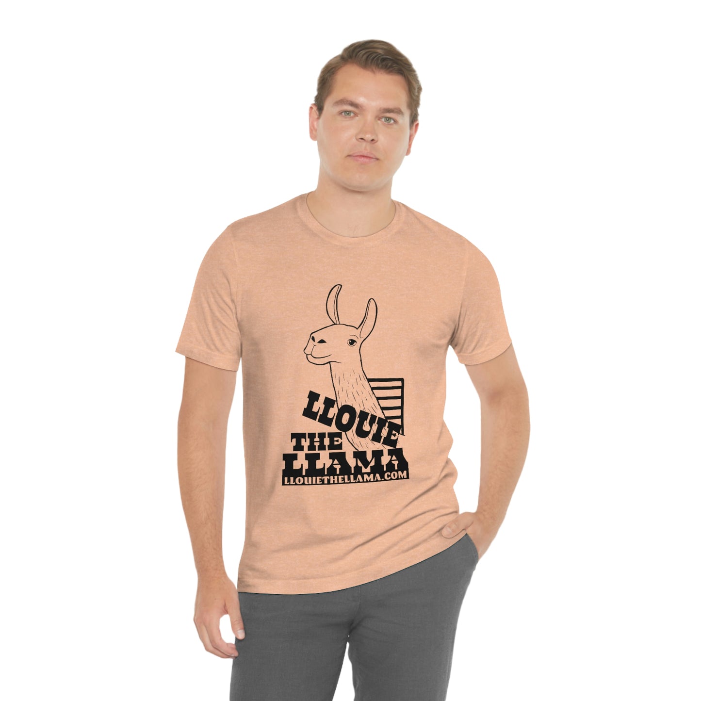 Llouie The Llama T-Shirt (Black Print)