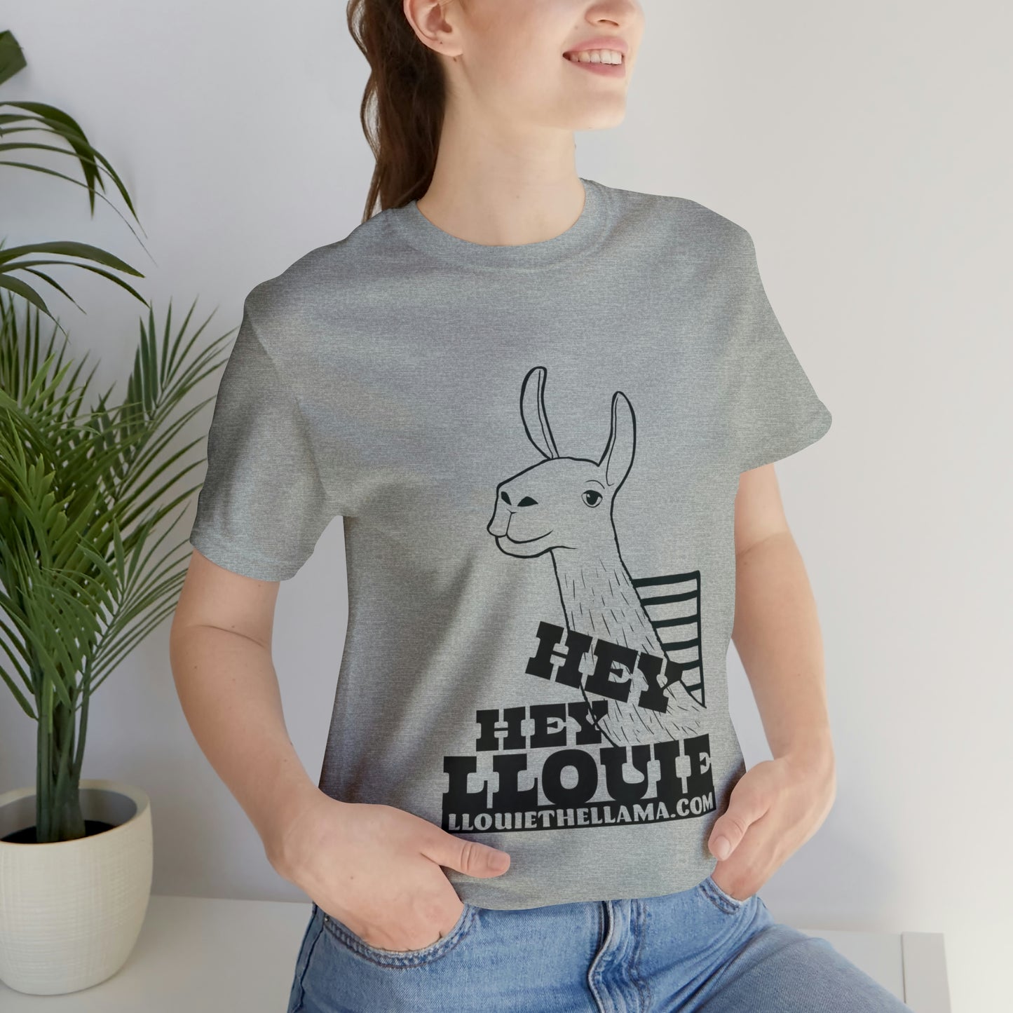 OFFICIAL Hey Hey Llouie T-Shirt (Black Print)