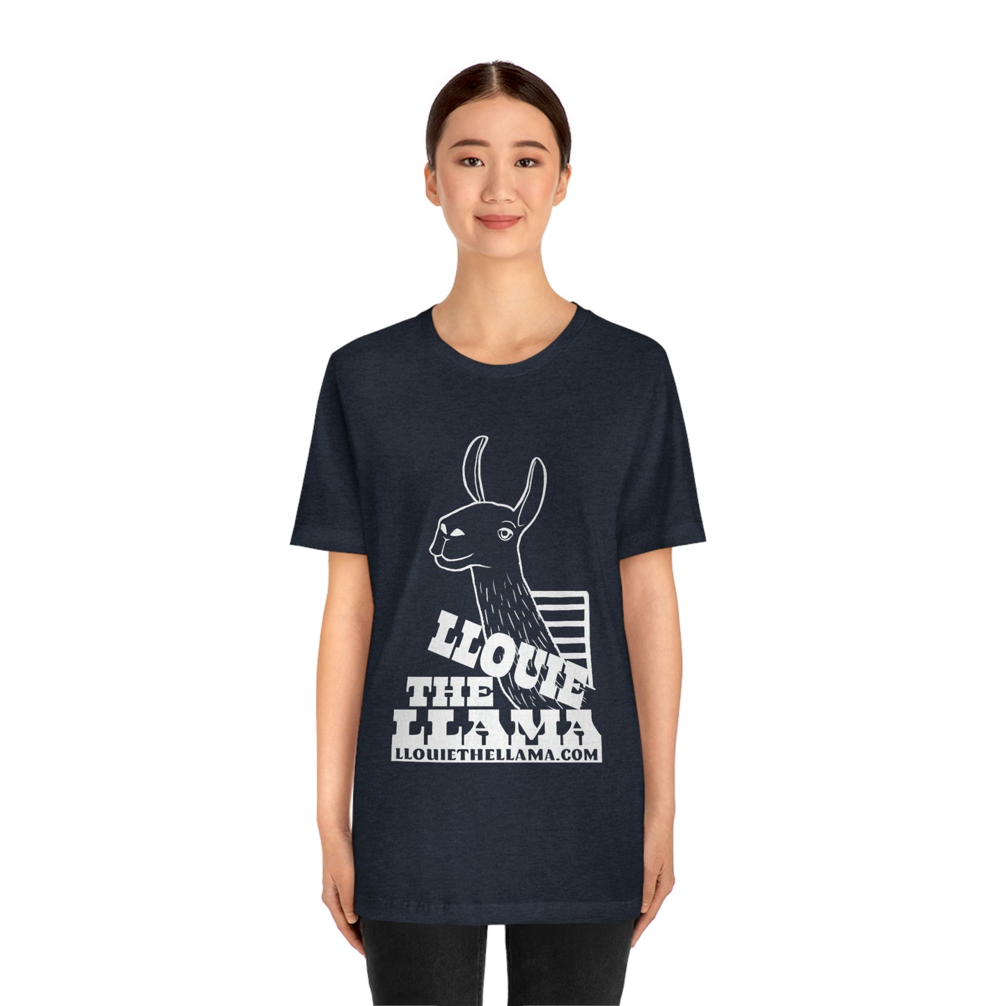 Llouie The Llama T-Shirt (White Print)