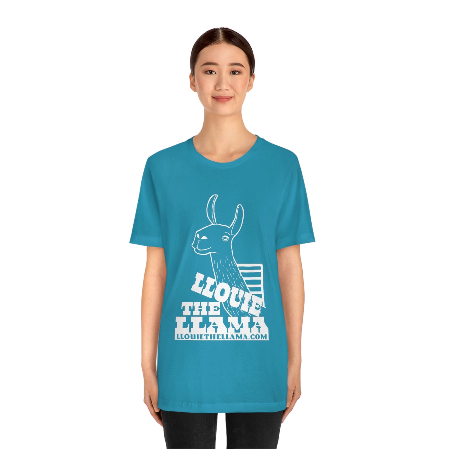 Llouie The Llama T-Shirt (White Print)