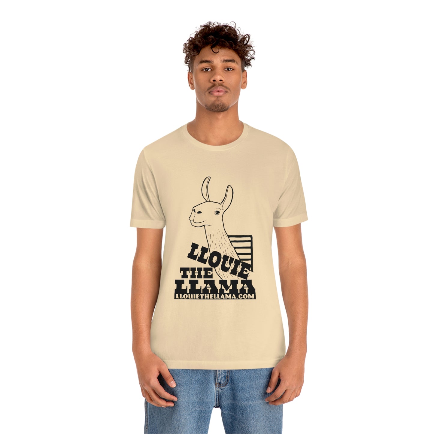 Llouie The Llama T-Shirt (Black Print)