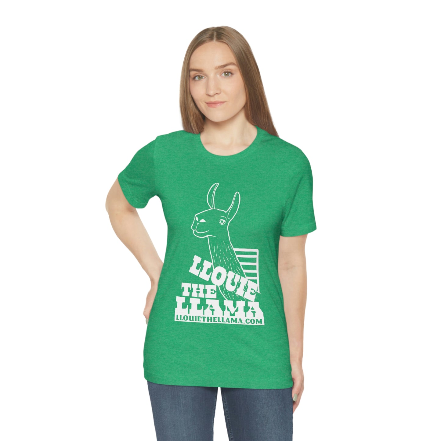 Llouie The Llama T-Shirt (White Print)