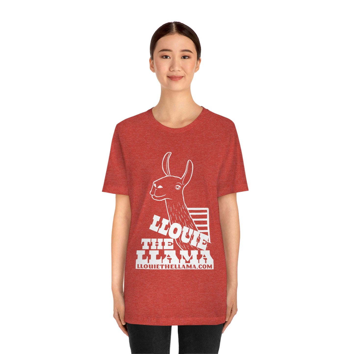 Llouie The Llama T-Shirt (White Print)