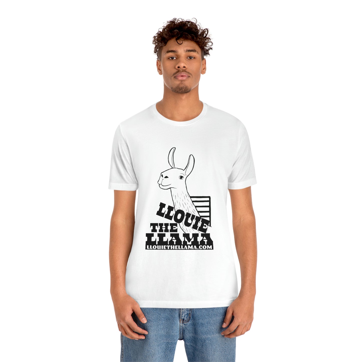 Llouie The Llama T-Shirt (Black Print)