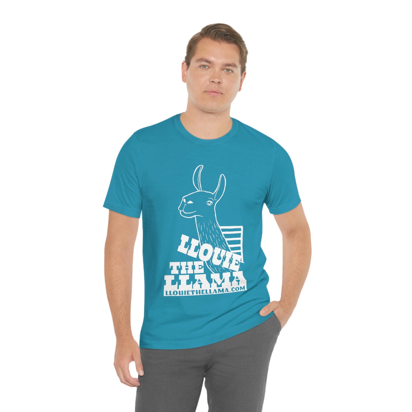 Llouie The Llama T-Shirt (White Print)