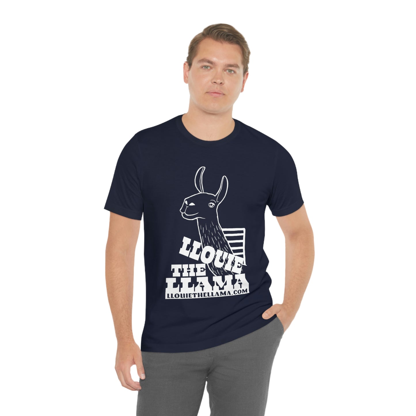 Llouie The Llama T-Shirt (White Print)