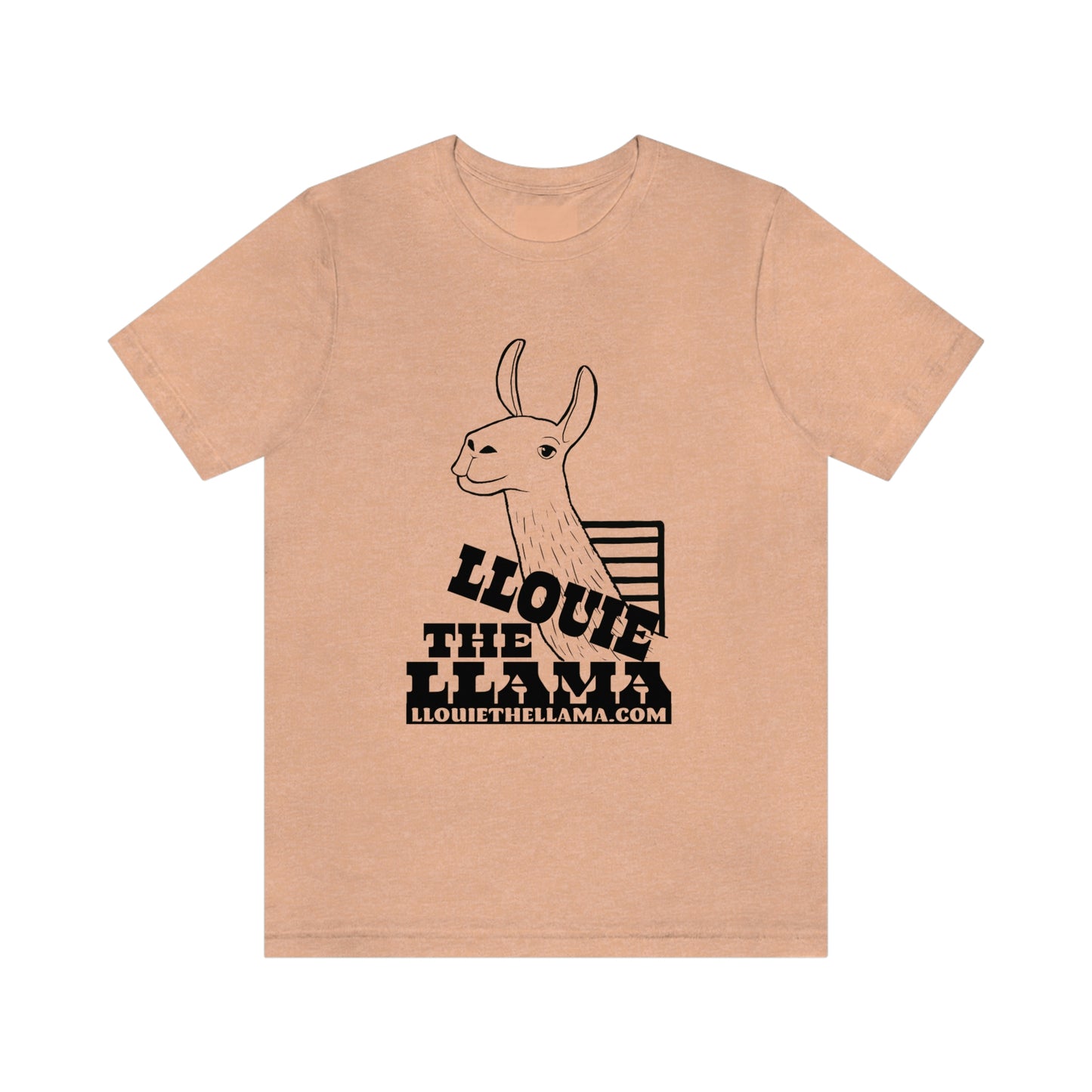 Llouie The Llama T-Shirt (Black Print)